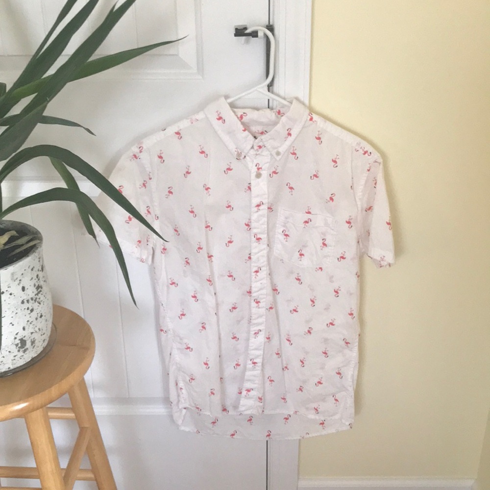 Flamingo Print Shirt